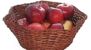 Basket of ripe apples