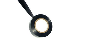 Black plastic electrical tape
