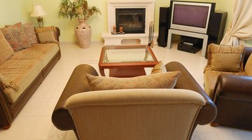 Bring in overstuffed furniture once the basement is finished, to create a home theater.