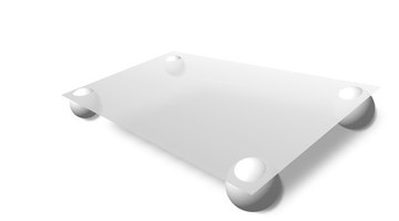 Measure the glass before placing it on the table to ensure a proper fit.