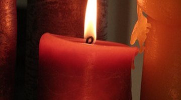 Eucalyptus oil in melted candle wax brings aroma to your home.