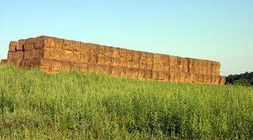 Stacked straw bales offer strength and insulation