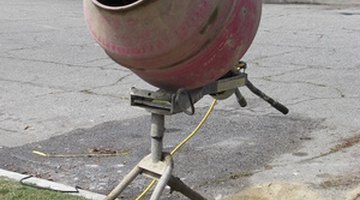 Wheelbarrows are easier to transport to most spring sites than more commonly used cement mixers.