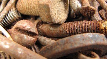 Look for debris from old wells