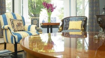 Measure the table to fit other furniture in the room.