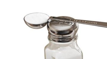 add salt to liquid dish soap to create a cleaning cream