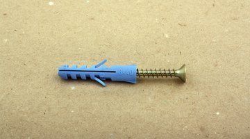 Blue dowel and screw
