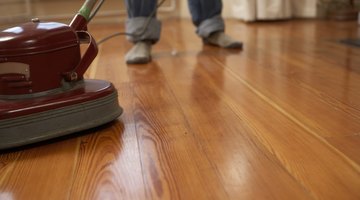 A polished wood floor really reflects the light around the room.