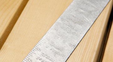 A framing square has a ruler on both its inside and outside edges.