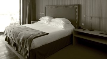 Large, flat bed in master bedroom