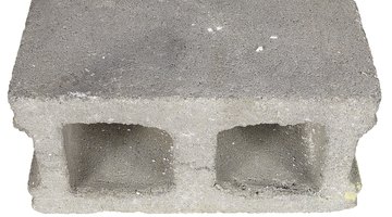 Cinder and concrete blocks may be solid or hollow.