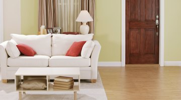 Some sofas have square cushions.