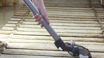 Cleaning floors of house