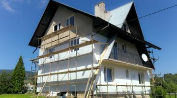 Exterior insulation using dryvit