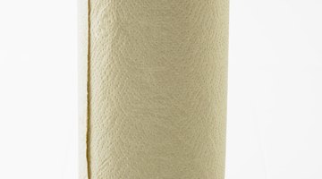 Absorb excess stain moisture with paper towels.