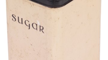 The sweetness of sugar attracts flies to the trap.