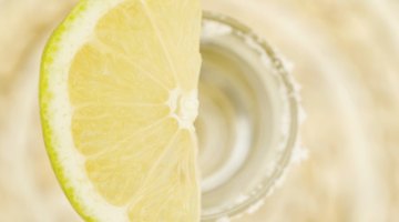 A lemon and salt combination helps release the glue.