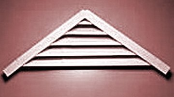 Use two louver vents to create circulation.
