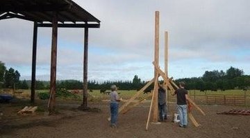 Proper placement of the barn's poles is key