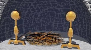 Placement of tinder and kindling