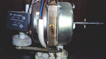 A sideview of the fan head