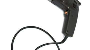 The best way to create small holes is a power drill.