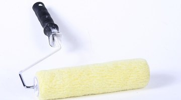 Coat your roller in black latex paint.