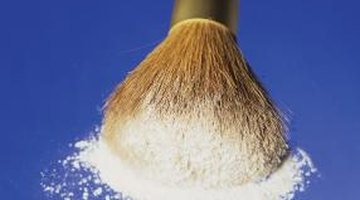 Powder prevents ink from spreading.